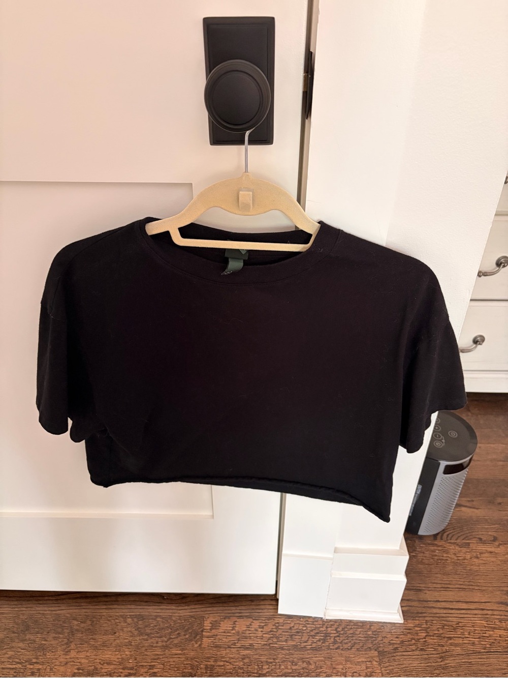 wild fable Black Cropped Tee